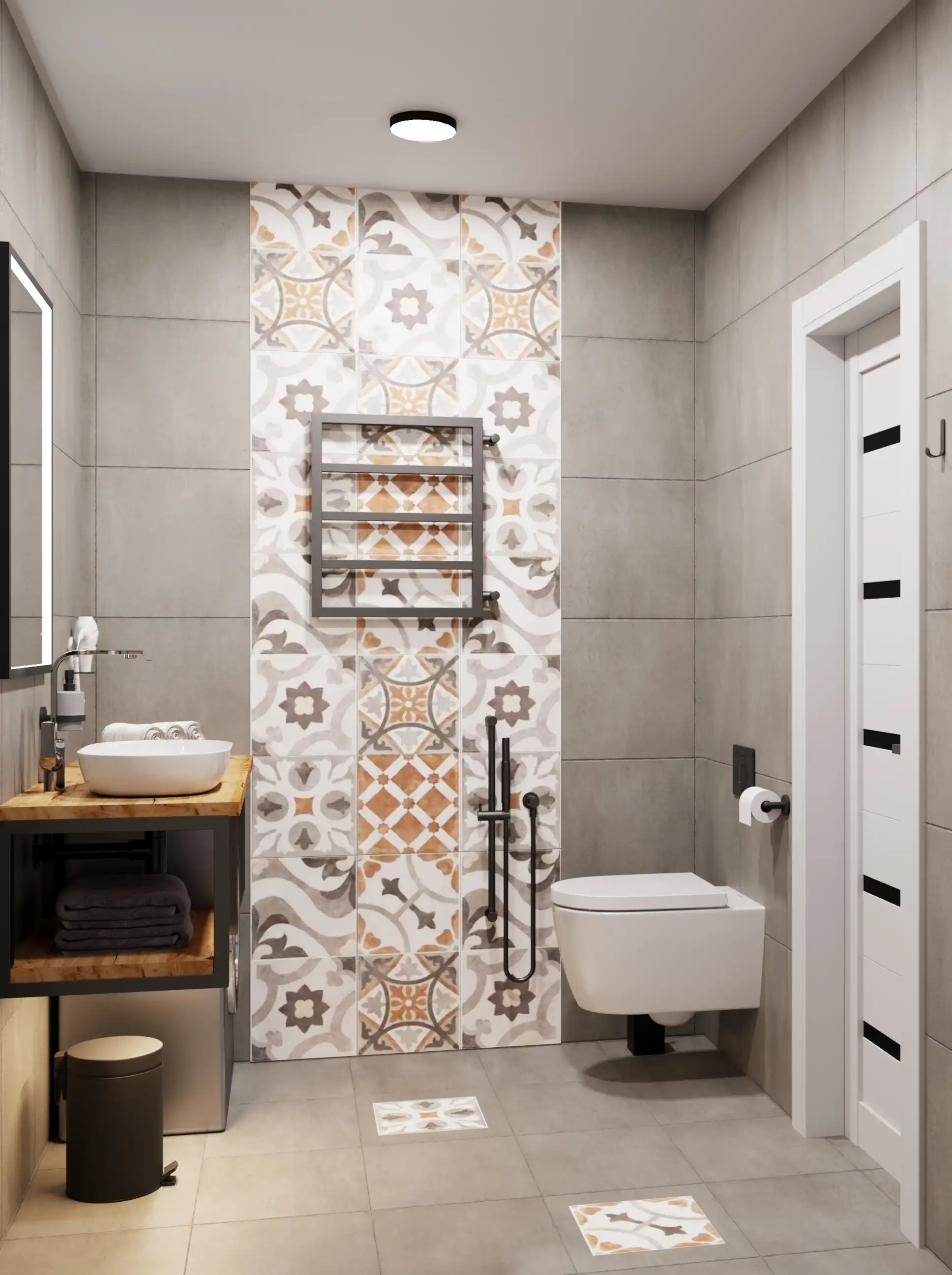  Трехкомнатный Apartment с кухней  с 4 балконами